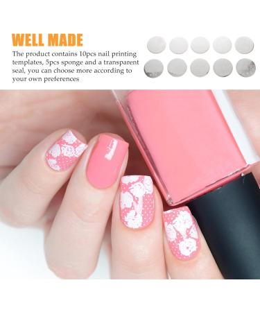 minkissy 1 Set Nail Plate Nail Print Tool Nail Art Stamping Nail Jelly Stamper Nail Image Plate Nail Art Images Silicone Nail Tools Nail Printing Template Image Board Steel Plate Manicure - Buy Online on SooperMarket.com