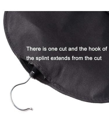2PCS Portable Hair Extension Holder with Wooden Hanger - Dust-proof Storage Bags for Human Hair and Wigs (Black) - Buy Online on SooperMarket.com