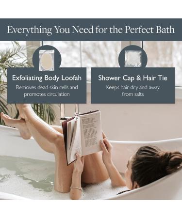 Scentered Prepare for a Great Night's Sleep Bath Set - Relaxing Bath Salts Aromatherapy Balms Body Loofah & Shower Cap - Perfect Bath Gift Set for Women - International Shipping Available - Buy Online on SooperMarket.com