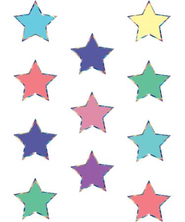 Iridescent Colorful Stars Mini Accents