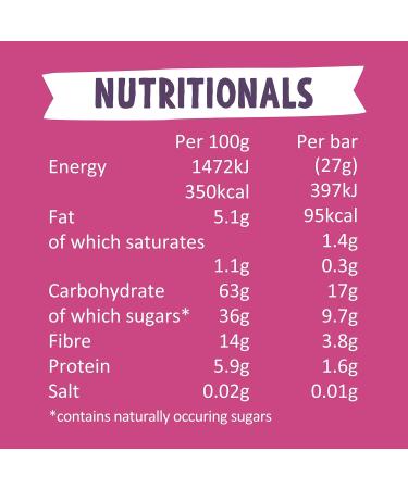 BEAR Forest Fruit Bars - Healthy Fruit Oat and Nut Snack - 27g (48 bars) - Buy Online on SooperMarket.com