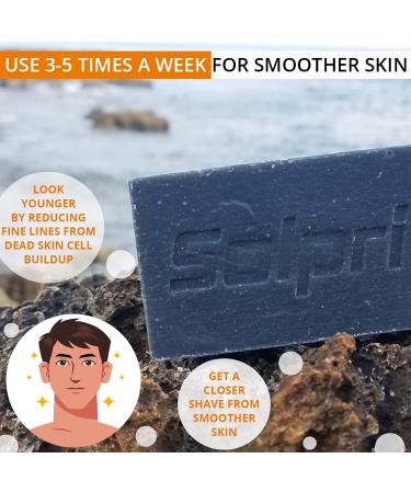 Solpri Shield Exfoliating Charcoal Soap Bar for Athjsonlete's Foot - Lemongrass Tea Tree - 4 oz (2 Pack) - Buy Online on SooperMarket.com