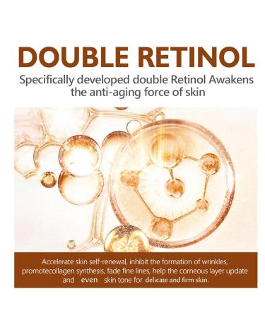 Retinol Eye Serum - Anti-Aging Under Eye Cream for Wrinkles & Fine Lines | Tightening & Firming | Double Retinol 30ml - Buy Online on SooperMarket.com