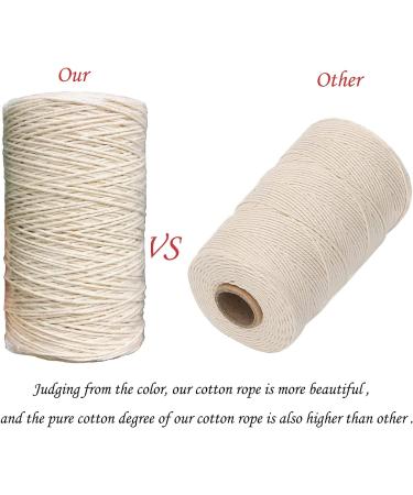 1mm x 657ft Cotton Rope Macrame Cord for Crafts & Jewelry Making | Feelmate - Buy Online on SooperMarket.com
