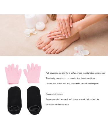 Moisturizing Gel Spa Gloves Socks Set for Dry Cracked Feet Hands Essential Oil Gel Moisturizers Socks for Women Men Cotton Material - Buy Online on SooperMarket.com