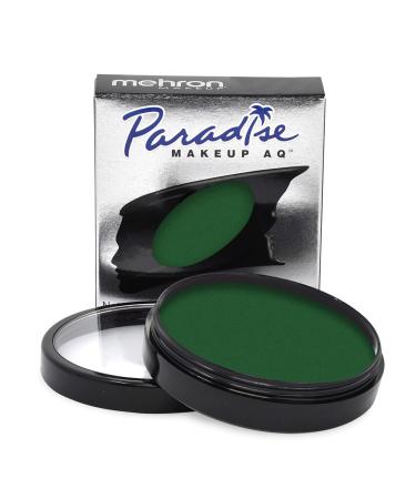 Mehron Paradise Make-up AQ Pro Size |Perfect for stage and screen demonstrations special effects cosplay and Halloween |Water-activated face and body colors 40 g Dark Green