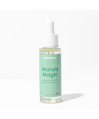 WildMint Marula Magic Natural Facial Oil | Softening & Healing Facial Oil for Sensitive Dry Mature Skin | Hydrating with Marula Oil | Vegan & Cruelty-Free Skin Care | Made in the UK | 30ml