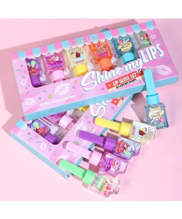 Buy 6pc Fruity Flavored Lip Gloss Set for Girls | Long Lasting Non-Toxic Makeup | Perfect Party Favors for Kids & Teens - Buy Online on SooperMarket.com