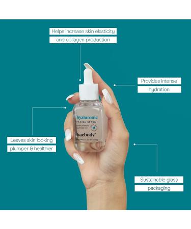 Baebody Hyaluronic Acid Serum 1 fl oz - Hydrating & Anti-Aging Skincare - Buy Online on SooperMarket.com