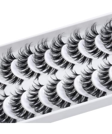 3D False Eyelashes - Handmade Natural Look Fluffy Strip Lashes | Multipack of 10 Pairs (Hyal01W) - International Shipping Available - Buy Online on SooperMarket.com