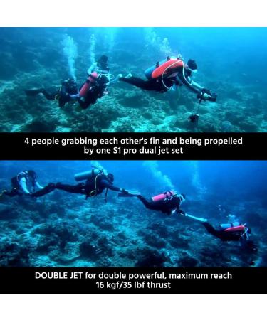 LEFEET S1 Pro Underwater Scooter - Modular Sea Scooter with Action Camera Mount | 40M Depth Rating for Diving, Snorkeling, Swimming - Buy Online on SooperMarket.com