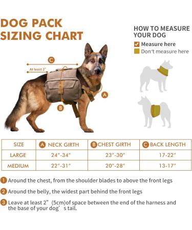 Medium Dark Yellow Dog Backpack Harness for Hiking & Travel | Medium & Large Dog Saddle Bag Rucksack with Leash - Buy Online on SooperMarket.com