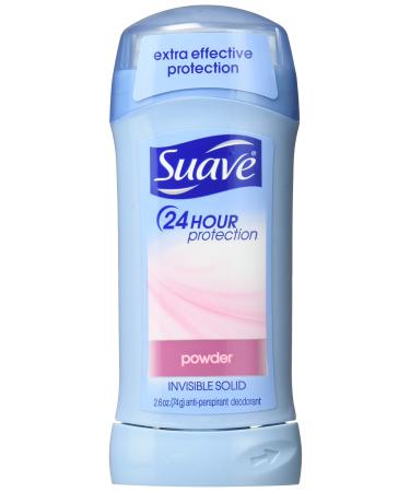 Suave Anti-Perspirant & Deodorant Invisible Solid Powder 2.6 Ounce (Pack of 6)