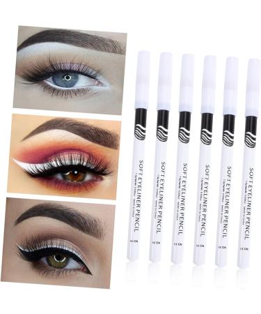Mikinona 72 Pcs Eyeliner Pencil White Eye Liner Pencial Highlighter Pencil Makeup Eyes Lip Liner Wooden Pole - Buy Online on SooperMarket.com