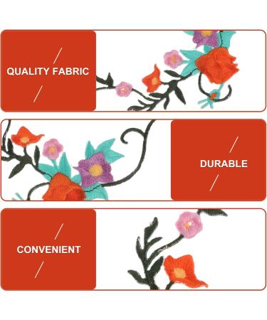 24 Pcs Floral Cloth Stickers Iron on Patches Bag Flower Patches Flower Embroidery Patches Fine Dress 1x3pcs 12X4.5cmx3pcs - Buy Online on SooperMarket.com