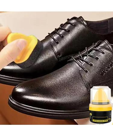 Evember 2 Colors Shoe Polish Leather Repair Cream Leather Cream Shoe Polish Cream Shoe Polish Leather Repair Cream Liquid Shoe Care Shoe Cream With Sponge Applicator Intensive Leather Care Nourishing 1pcs black - Buy Online on SooperMarket.com