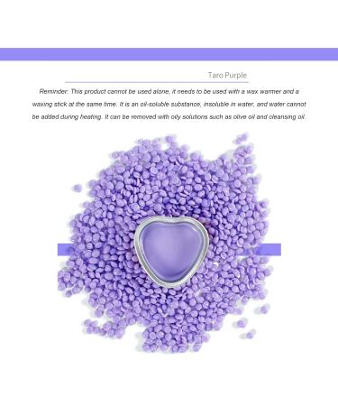 Hard Wax Bean Kit - Strong Viscosity Pearl Hair Removal for Face Bikini Legs & Armpits - 3.5oz Taro Purple - Buy Online on SooperMarket.com