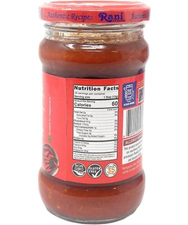 Rani Red Chilli Cooking Paste 10.58oz (300g) Glass Jar - Vegan, Gluten Free, NON-GMO - Indian Origin Red Chilli - 300g (1 Pack) - Buy Online on SooperMarket.com