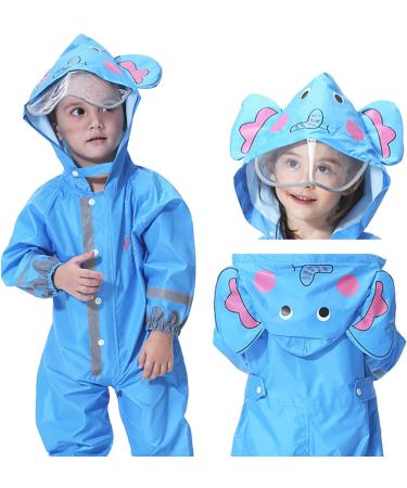 De feuilles Kids Button Rain Suit 7-9 Years Blue Elephant - Buy Online on SooperMarket.com