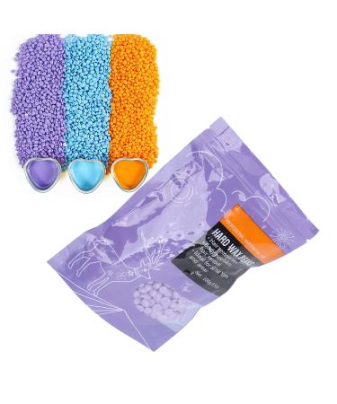 Hard Wax Bean Kit - Strong Viscosity Pearl Hair Removal for Face Bikini Legs & Armpits - 3.5oz Taro Purple - Buy Online on SooperMarket.com