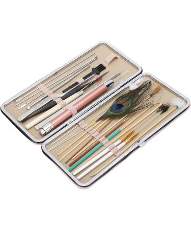 23Pcs Stainless Steel Double Headed Ear Spoons Set - Ear Wax Removal Tool with Spiral Tips for Ear Care - Cherry Powder Ear Picking Set - Buy Online on SooperMarket.com