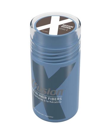XFusion Keratin Hair Fibers Gray - 15g Medium Brown - Buy Online on SooperMarket.com