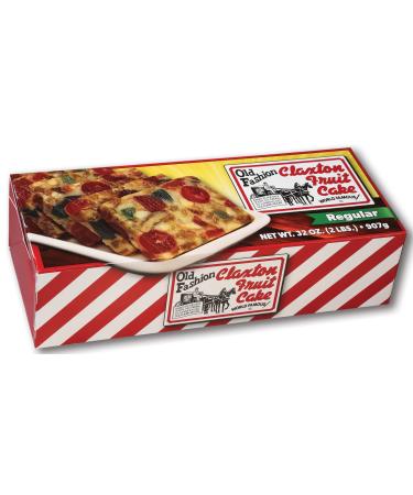 Claxton Fruit Cake - 2 Lb. Regular - Solid Loaf