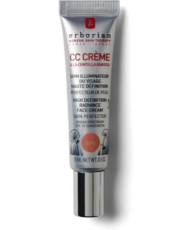Erborian Korean CC Cream Skin Perfector SPF25 - Clair 15 ml & CC Cream with Centella Asiatica Lightweight Skin Perfector Tinted Moisturiser and Brightening Face Cream - 15ml - Buy Online on SooperMarket.com