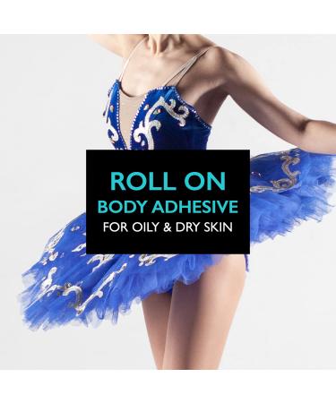 Roll-On Body Adhesive 2.0 oz - Sweat Resistant for Oily & Dry Skin, Clear & Non-Toxic - Made in USA - Buy Online on SooperMarket.com