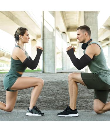 Ouligay 4 Pairs Armchair Compression Arm Sleeves - UV Protection & Cool Arm Warmers for Men & Women | Perfect for Basketball Volleyball Golf & Running - UPPF 50 - Buy Online on SooperMarket.com