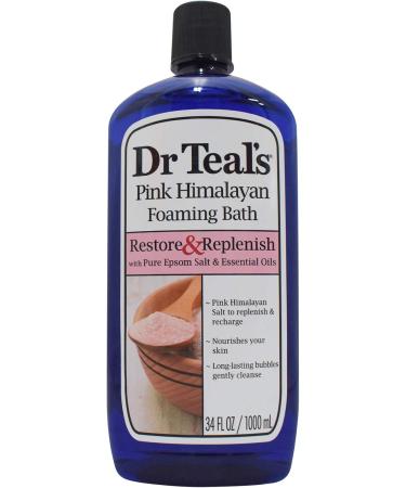 Dr Teal's Eucalyptus & Spearmint Foaming Bath (1000 Milliliter) + Dr Teal's Pink Himalayan Foaming Bath (1000 Milliliter) Foaming Bath + Pink Himalayan - Buy Online on SooperMarket.com