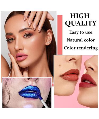 QIUFSSE Peel Off Lip Stain - Long Lasting Nude Lip Tint Matte Liquid Lipstick - Buy Online on SooperMarket.com