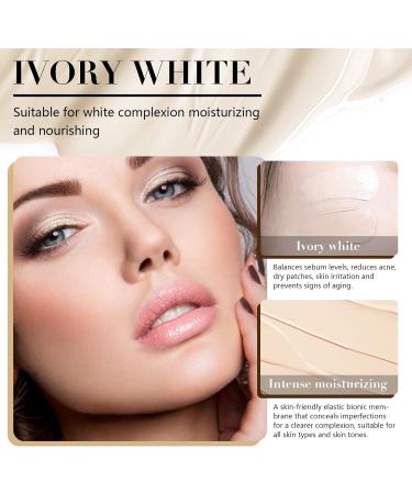 Mushroom Head Air Cushion CC Cream Moisturizing Concealer CC Cream Foundation Long Lasting Brighten Makeup Base with Mushroom Applicator Even Skin Tone for All Skin Types (Ivory) - Buy Online on SooperMarket.com