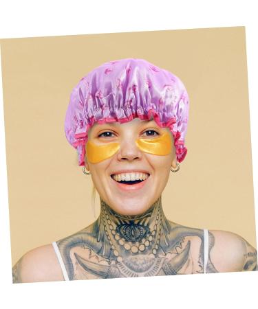 Healeved 2pcs Double-layer Satin-lined Shower Caps for Women - Peva Lining, Hair Drying Turban, Bathing Cap - Buy Online on SooperMarket.com