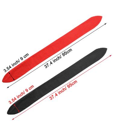 Retro 1940s Head Scarf Set - Red Black Boho Bow Headbands for Women - Vintage Rabbit Ear Hairband - Lovely Dot Design - Buy Online on SooperMarket.com