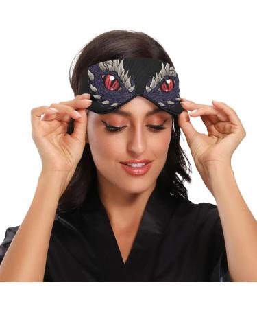 Haskirky Light Blocking Eye Mask | Breathable & Adjustable for Adults | Ideal for Travel, Yoga, Meditation | Deep Sleep Goodies Dragon Eyes - Buy Online on SooperMarket.com