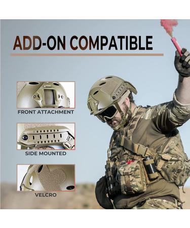 XINGZHE Airsoft Helmet PJ Fast Army Tactical Military Paintball Helmet - Black - Buy Online on SooperMarket.com