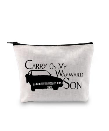 Carry On My Wayward Son Makeup Cosmetic Bag for Fans Carry on My Wayward Son Eu M