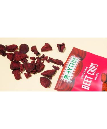 Organic Rhythm Superfoods Beet Chips - Naked, Vegan, Gluten-Free Snacks - 0.6 oz (Pack of 8) - Buy Online on SooperMarket.com