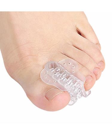 Clear Gel Toe Separators & Straightener for Crooked Toes - Hallux Valgus Corrector & Callous Remover - One Size Fits All - Buy Online on SooperMarket.com