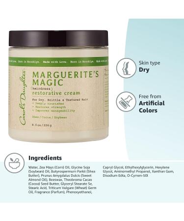 Carol's Daughter Marguerite's Magic Restorative Conditioning Cream 8 oz - Shea & Cocoa Butter Moisturizer for Thick Curly Natural Hair - Buy Online on SooperMarket.com