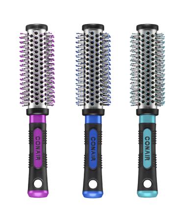 Conair Salon Results Metal Round Brush for Blow-Drying Hairbrush for Short to Medium Hair Length Color May Vary Small 1 Count Small Metal Round Brush