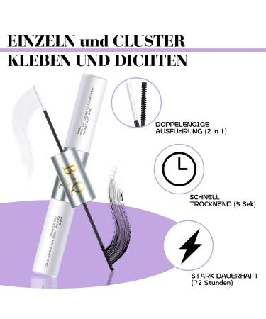 Premium Lash Extension Set B & Q - 280 PCs 0.07C Mix Eyelash Extensions for Beginners Complete Kit with Glue & Remover - Buy Online on SooperMarket.com