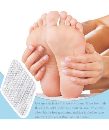 Goowafur Hard Skin Remover for Feet Glass Transparent Foot File | Portable Foot Care Tools User-Friendly Callus Shaver for Wet & Dry Skin Diamond - Buy Online on SooperMarket.com