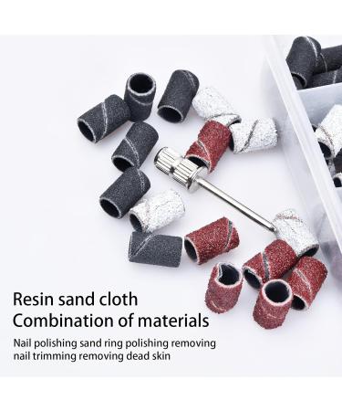 Wisebom 75 Piece Sanding Sleeve Set Accessories Sanding Caps 80/120/180GRIT Sanding Sleeves for Manicure Nail Design Pedicure Nail Art for Precise Sanding and Polishing - Buy Online on SooperMarket.com