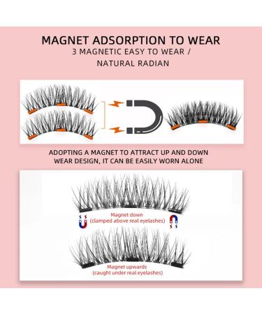 RZJZGZ Magnetic Eyelashes Natural Look Reusable Cat Eye Magnetic Lashes with Applicator Magnetic Eyelashes without Eyeliner Magnetic Lashes Kit No Glue or Eyeliner Needed (24P-4) - Buy Online on SooperMarket.com