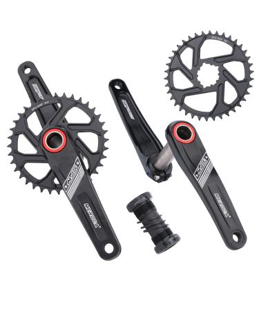 MEROCA Mountain Bike Crank Hollow one-Piece Crankset CNC GXP Direct Mount Crankset 38T Suitable for 9/10/11/12 Speed