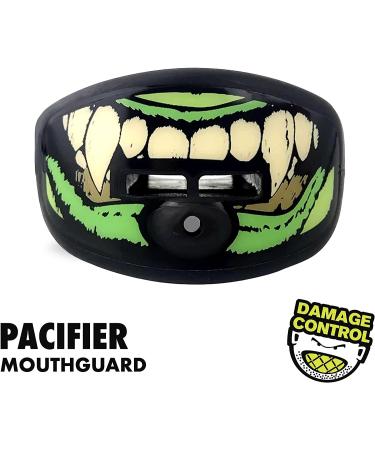 DAMAGE CONTROL Pacifier Mouthpiece  Mouth Piece for Sports  Football Mouthpiece with Helmet Strap  Protects Interior and Exterior of Mouth  Allows Airflow  No Boiling Monster - Buy Online on SooperMarket.com