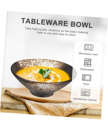 Zerodeko 2pcs Ramen Bowl Japanese Noodles Spaghetti Container Japanese Soup Bowl Bowls Chinese Bowl Japanese Noodle Bowl Food Serving Bowl Food Containers Soup Mug Ceramics 20X8CMx2pcs Whitex2pcs - Buy Online on SooperMarket.com