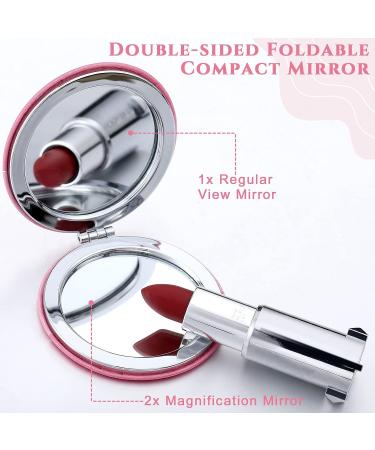 Berlune Nurse Gifts - 6 Piece Compact Mirror Set for Women | Nurse Appreciation & Graduate Gifts | Double-Sided Magnifying Metal Pocket Makeup Mirrors - Buy Online on SooperMarket.com